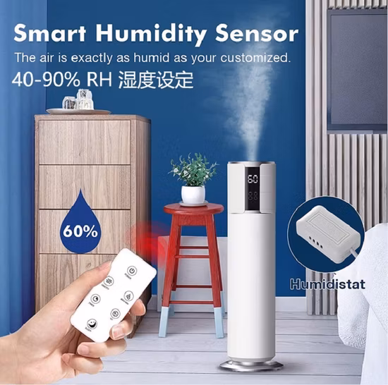 Remote Control Ultrasonic Cool Mist Home Humidifier with UV Disinfectant Function