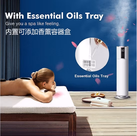 Umidificador doméstico ultrassônico de névoa fria com controle remoto e função desinfetante UV